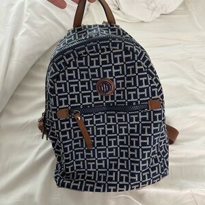 Blue and white little Tommy Hilfiger backpack